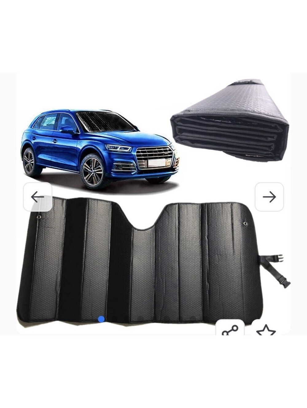 Car Sun[Shade], Sun Protector,Foldable Front Window Shade-Thicken 5-Layer Bubble